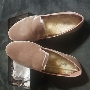 Birdies Antique Rose faux fur shoes